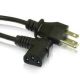 AC CORD 6FT 10A RIGHT ANGLE EIA IEC Power Cord