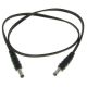 18 inch 2.1MM PLUG TO 2.1MM PLUG, DC POWER SUPPLY ADAPTOR DC-2X-2 REPLACEMENT 1.5FT