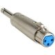 1/4 inch Plug to 3 PIN XLR FEMALE ADAPTER