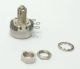 10000 ohm 10K Single turn 1/8 inch Screwdriver adjust locking shaft potentiometer, new old stock