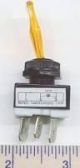 12v LIGHTED TOGGLE SWITCH AMBER ON OFF SPST SCI 20A 12VDC LAMP VOLTAGE 12VDC