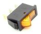 SPST LIGHTED ROCKER SWITCH 20A 125VAC 15A 250VAC AMBER IRS-101 LAMP VOLTAGE 125/250VAC