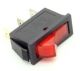 SPST LIGHTED ROCKER SWITCH 20A 125VAC 15A 250VAC RED IRS-101, KCD3, LAMP VOLTAGE 125/250VAC
