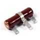 5.0 OHM 25W HOLLOW CORE POWER WIREWOUND RESISTOR ADJUSTABLE OHMITE D25K5R0, 0362