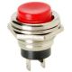 MOMENTARY PUSH BUTTON SWITCH RED NORMALLY OPEN 4A 125VAC 2A 250VAC