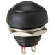 SPST PUSH BUTTON SWITCH 3A 125V BLACK NORMALLY OPEN MOMENTARY
