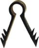 PUSH IN CLIP FOR RG6 STUCO BLACK 100pk