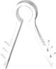 PUSH IN CLIP FOR RG6 STUCO WHITE 100pk