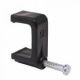 DUAL COAX CABLE CLIPS WITH NAIL PACKAGE OF 100 COAX NAILS RG6 DUAL BLACK