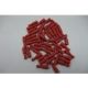 100PK Female Bullet: 22-16 AWG, 0.156 mating tab, vinyl, red