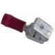 100PK Piggyback: 22-18 AWG, 0.25 inch X 0.032 inch, vinyl, red