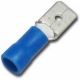 100PK Male Quick-Slide: 16-14 AWG, 0.25 inch X 0.032 inch, vinyl, blue