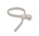 100PK Screw Mount Tie: NATURAL, 6 1/8 inch X .14 inch, 40 LB, #8 screw,