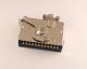 Amphenol Connector, rack and panel, recept w/ribbon cont, barrier polar, solder eyes, Centronic