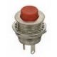MINATURE PUSHBUTTON SWITCH ON (OFF) or  OFF (ON) SPDT 250mA  @ 30W RED SOLDER TERMINAL, Switchcraft 903 Momentary()