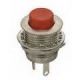 MINATURE PUSHBUTTON SWITCH ON (OFF) or OFF (ON) SPDT 250mA @ 30W RED SOLDER TERMINAL, Switchcraft 903 Momentary()
