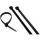 100PK Regular Wire Tie: BLACK, 8 inch X .14 inch