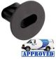 FEED THRU BUSHING DUAL BLACK
