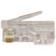CAT5E RJ45 SOLID 50 MICRON MODULAR PLUG 100 PACK