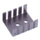 Aluminum Heatsink for TO3P, TO3PBL, TO3PFM, TO3PL, TO3PML, TO3PMLH, TO3PN, TO218, TO127, TO247, TO220, TO202, TO202M, TO202N, TO126, TO126LP, TO126ML Transistor Heat Sink, Measures 30mm x 25mm x 13mm