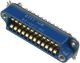 Amphenol Connector, rack and panel, ribbon cont, barrier polar, solder eyes, Centronic