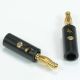 BANANA PLUG GOLD PLATED / PLASTIC BACK