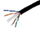 CAT6E BLACK BURIAL UV U/V OUTDOOR, BULK REPLACES CAT5E