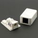 1 PORT CAT6 CAT5e RJ45 SURFACE MOUNT KEYSTONE JACK