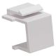 BLANK INSERT KEYSTONE WALL PLATE SNAP-IN MODULES WHITE