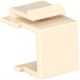 BLANK INSERT KEYSTONE WALL PLATE SNAP-IN MODULES IVORY
