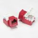 CAT5E CAT6 RJ45 KEYSTONE JACK RED
