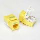 CAT5E CAT6 RJ45 KEYSTONE JACK YELLOW