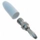 E.F. JOHNSON WHITE BANANA PLUG CABLE END