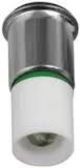 394 GREEN LED TYPE LAMP 12VDC T-1 3/4 SINGAL CONTACT MIDGET FLANGED 330 382