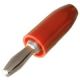 E.F. JOHNSON RED BANANA PLUG CABLE END 274-721