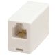 RJ11 MODULAR INLINE COUPLER STRAIGHT SPLICE