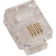 RJ11 STRANDED FLAT MODULAR PHONE PLUGS BAGS OF 100