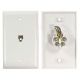 RJ11 1 PORT WALL PLATE