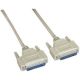DB25 MALE / FEMALE SERIAL CABLE 6 ft