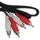 DUAL RCA M / M AUDIO CABLE 12 ft