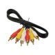 AUDIO & VIDEO RCA M / M x 3 CABLE 12 ft