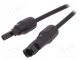 MC4 Solar Panel Cable Extension Male to Female, 3Ft, 30A 1000VDC