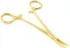5 inch CURVED FULL GOLD PLATED FORCEP