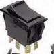 APPLIANCE ROCKER SWITCH ON OFF ON DPDT 15A 125V - 10A 250V 3/4HP .250 QUICK SLIDE