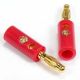 BANANA PLUG GOLD PLATED / PLASTIC BACK