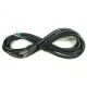 AC POWER CORD PIGTAIL 12/3 BLK 6 ft NEMA 5-15P PLUG TO STRIPPED ENDS, Pigtail