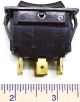 APPLIANCE ROCKER SWITCH (ON) OFF (ON) DPDT 15A 125V - 10A 250V .250 QUICK SLIDE E-60272 LR-39145 Momentary() HY60D