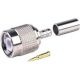 TNC MALE 3 PIECE CRIMP RG59 TEFLON
