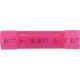 BUTT CONNECTOR 8 GA VINYL INSULATED 4 PK