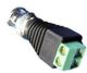 BNC MALE CONNECTOR TO TWISTED PAIR CABLE, Screw Terminal Block